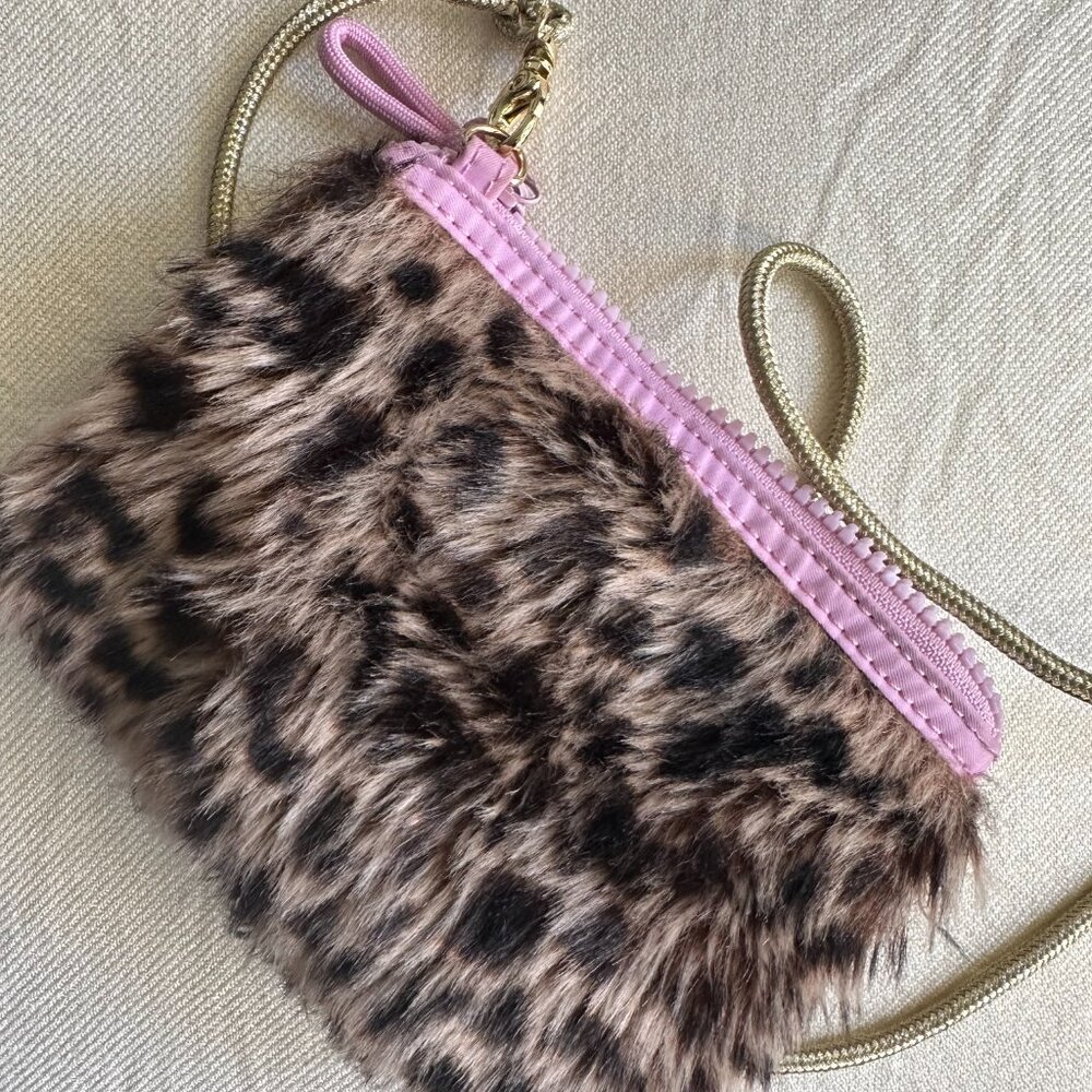 Crewcuts Faux Fur Leopard Print Crossbody Bag – Stylish & Fun